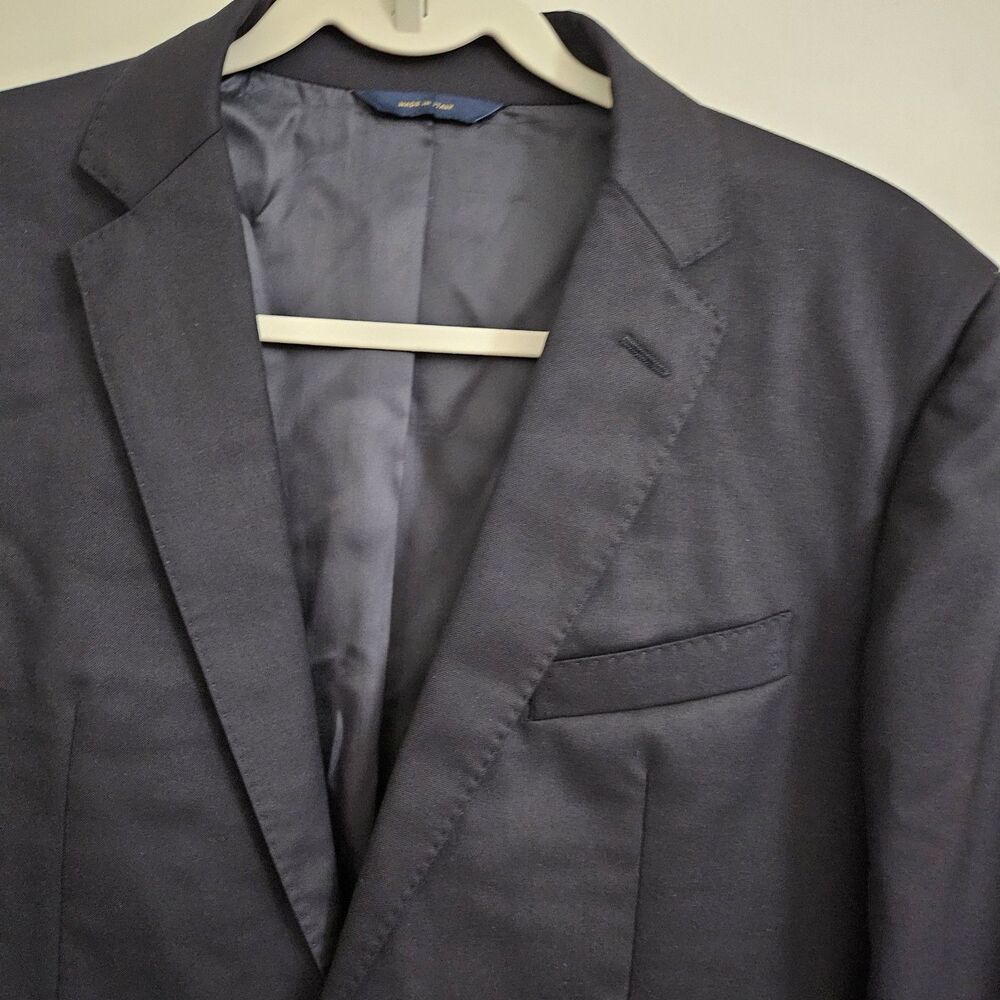Brooks Brothers 1818 Milano Suit Jacket 40S & Pants 34 Dark Blue Wool Set Italy - Picture 2 of 15